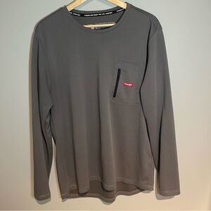 Men’s size large wrangler quarter zip ribbed sweatshirt‎